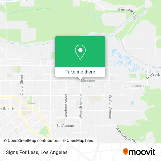 Signs For Less map