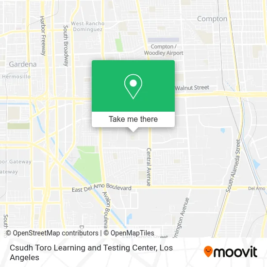 Csudh Toro Learning and Testing Center map
