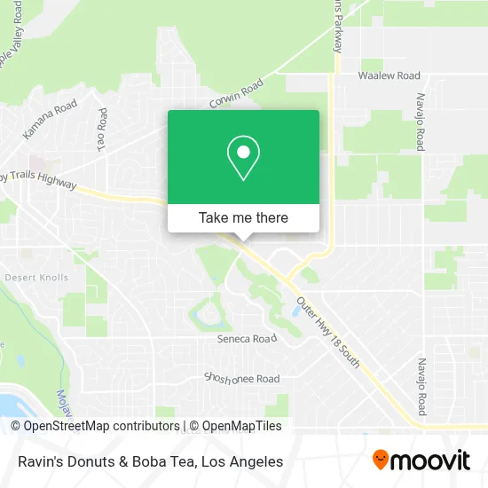 Ravin's Donuts & Boba Tea map