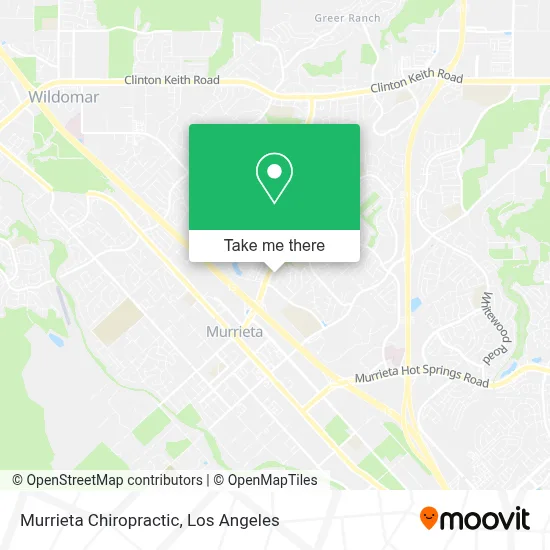 Murrieta Chiropractic map