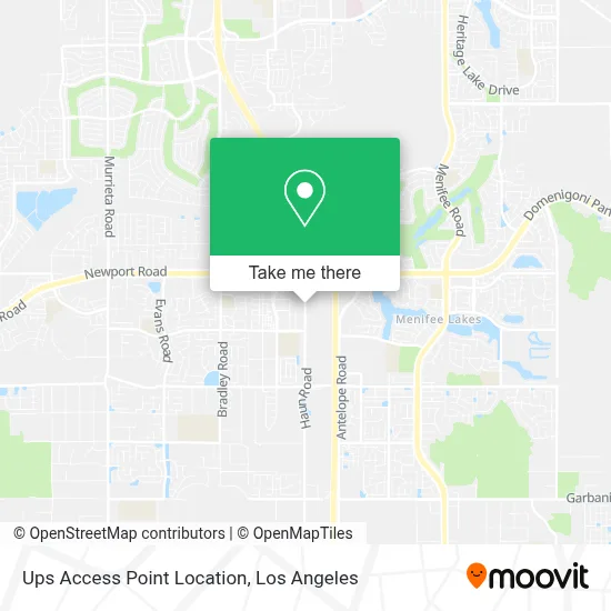 Ups Access Point Location map