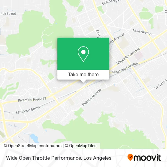 Wide Open Throttle Performance map