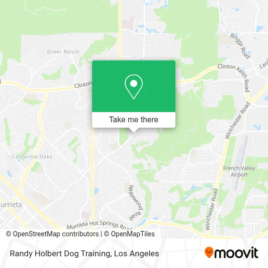 Randy Holbert Dog Training map