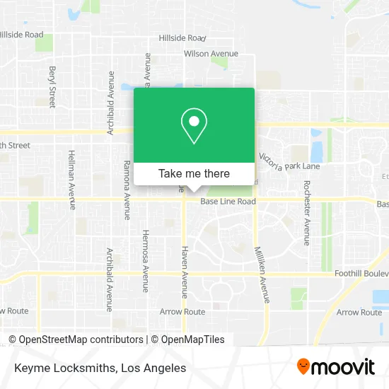 Keyme Locksmiths map
