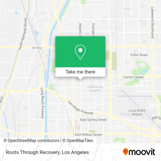 Roots Through Recovery map