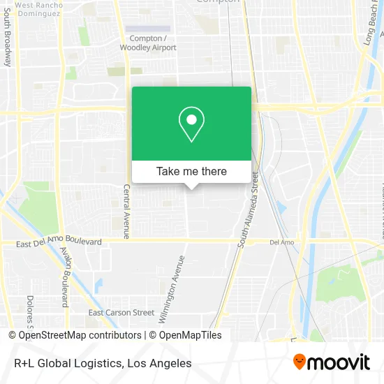 R+L Global Logistics map