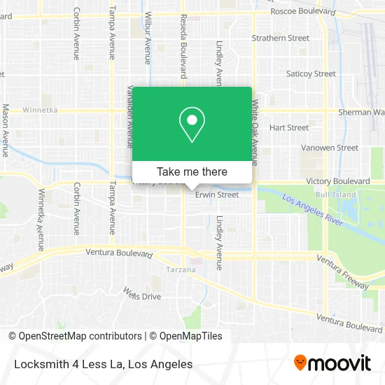 Locksmith 4 Less La map