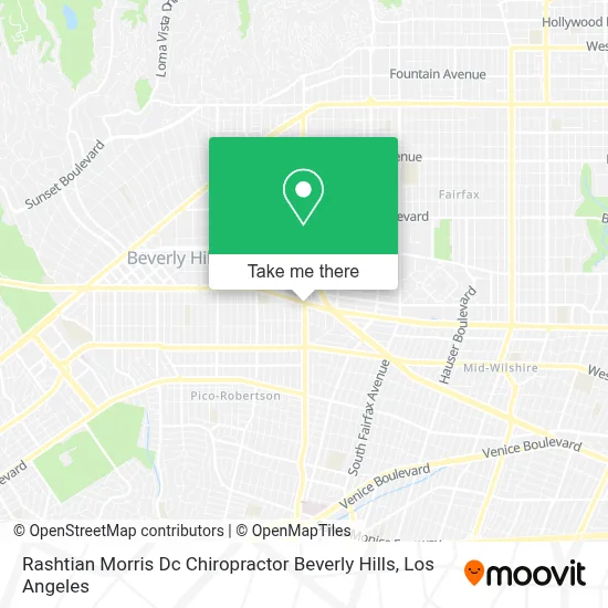 Rashtian Morris Dc Chiropractor Beverly Hills map