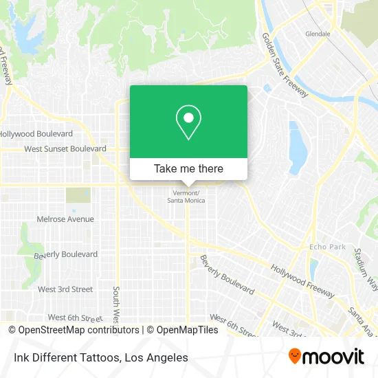 Ink Different Tattoos map