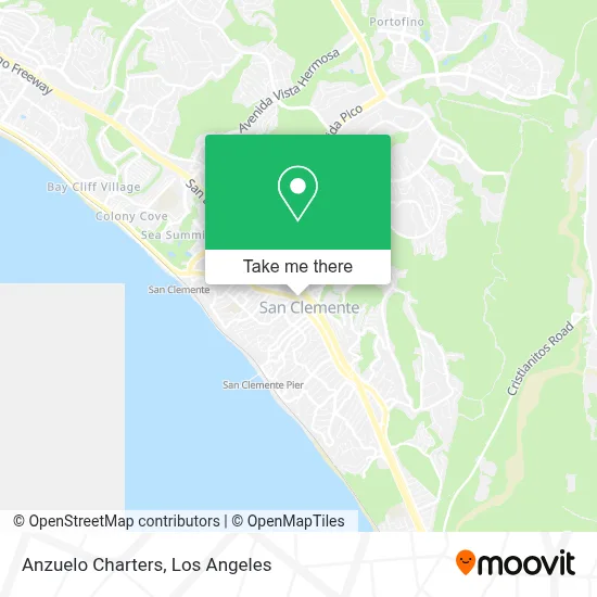 Anzuelo Charters map