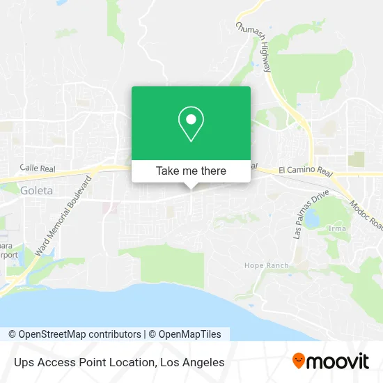 Ups Access Point Location map