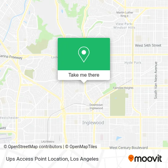 Ups Access Point Location map