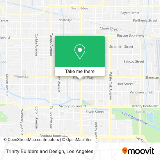 Trinity Builders and Design map