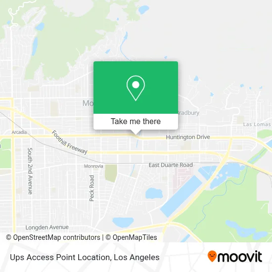 Ups Access Point Location map