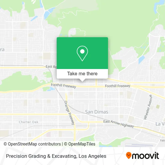 Precision Grading & Excavating map