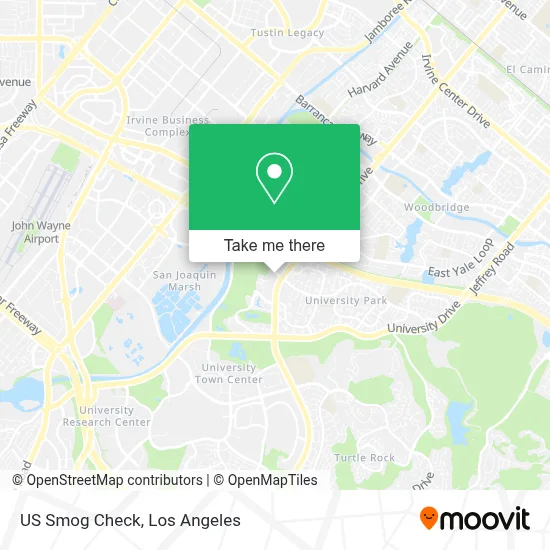 US Smog Check map