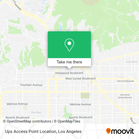 Ups Access Point Location map
