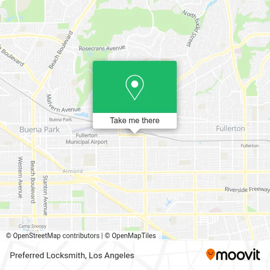 Preferred Locksmith map