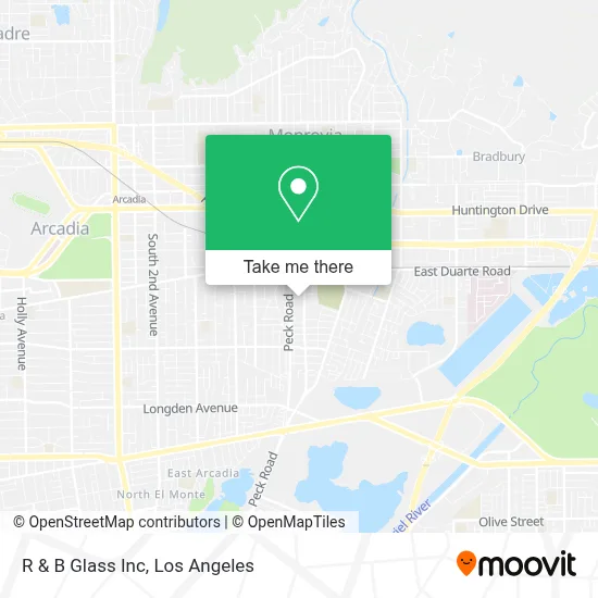 R & B Glass Inc map