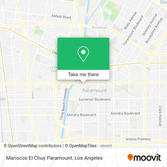 Mariscos El Chuy Paramount map