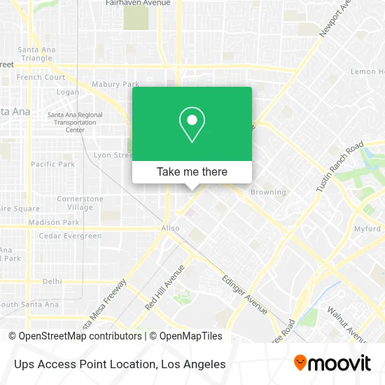 Ups Access Point Location map