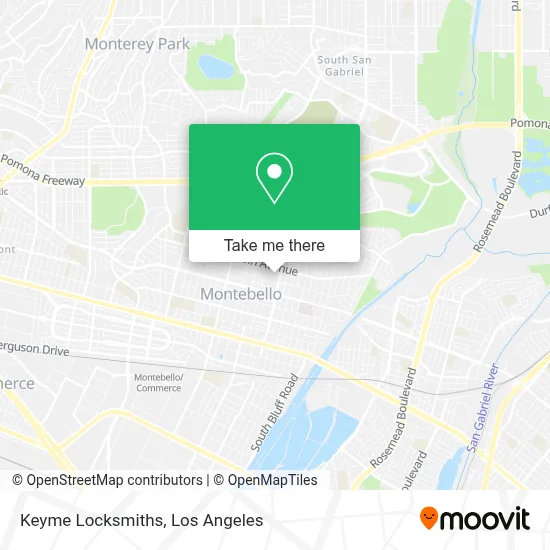 Keyme Locksmiths map