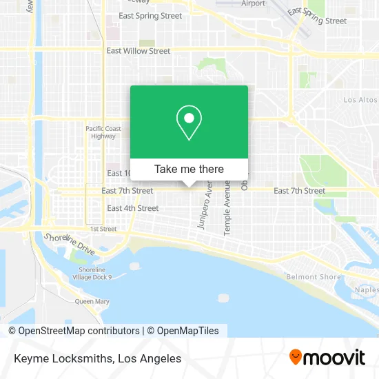 Keyme Locksmiths map