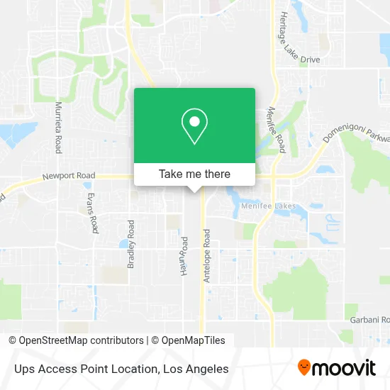 Ups Access Point Location map