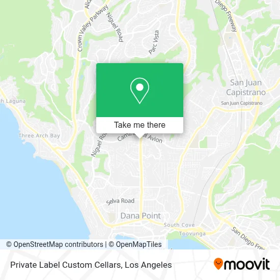 Private Label Custom Cellars map