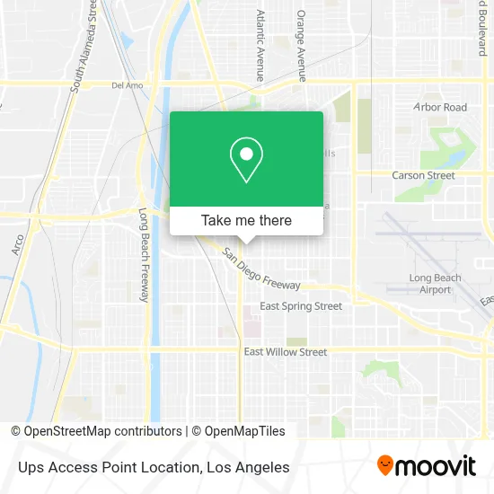 Ups Access Point Location map