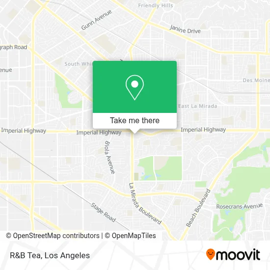 R&B Tea map
