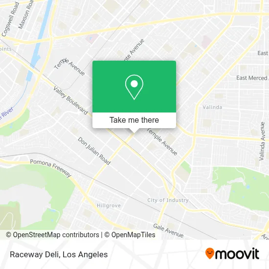 Raceway Deli map