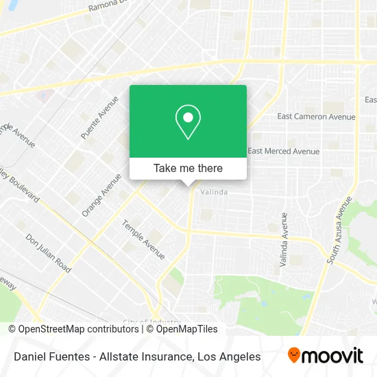 Daniel Fuentes - Allstate Insurance map