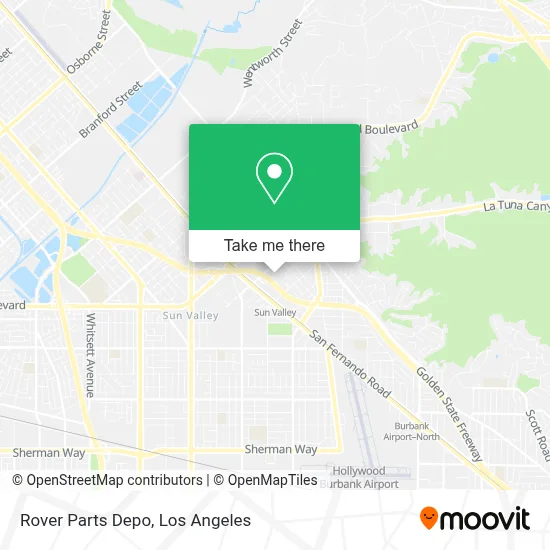 Rover Parts Depo map
