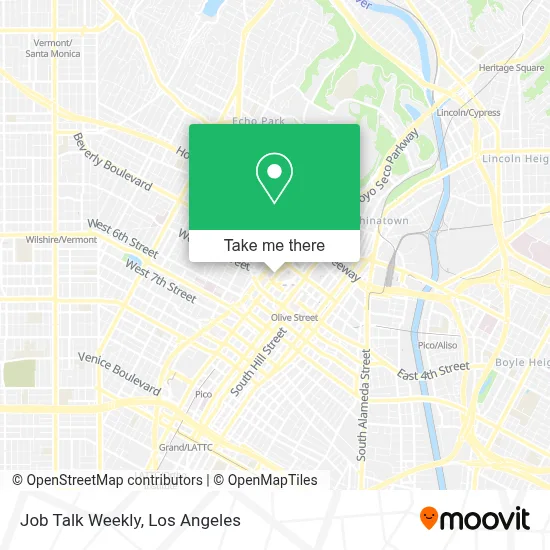 Job Talk Weekly map