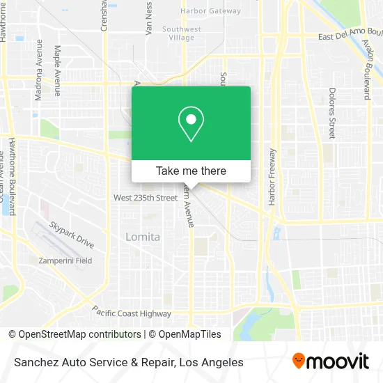 Sanchez Auto Service & Repair map