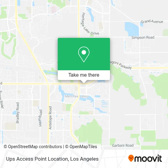 Ups Access Point Location map