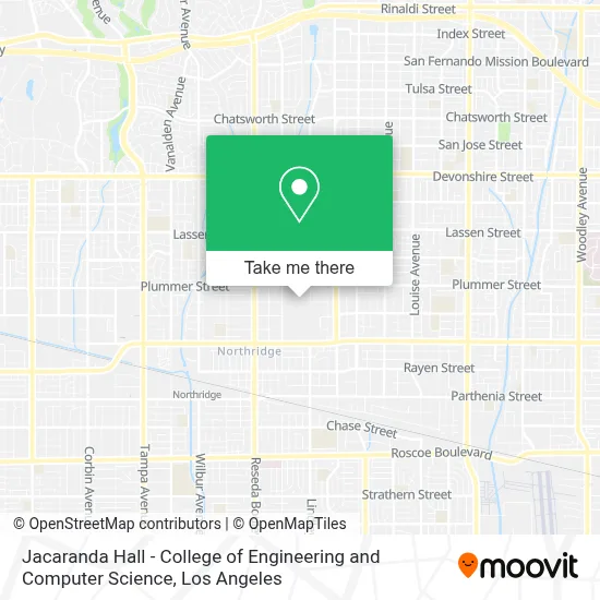 Jacaranda Hall - College of Engineering and Computer Science map
