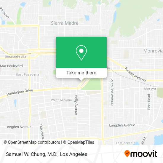 Samuel W. Chung, M.D. map