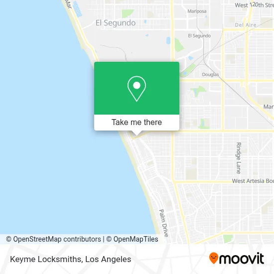 Keyme Locksmiths map