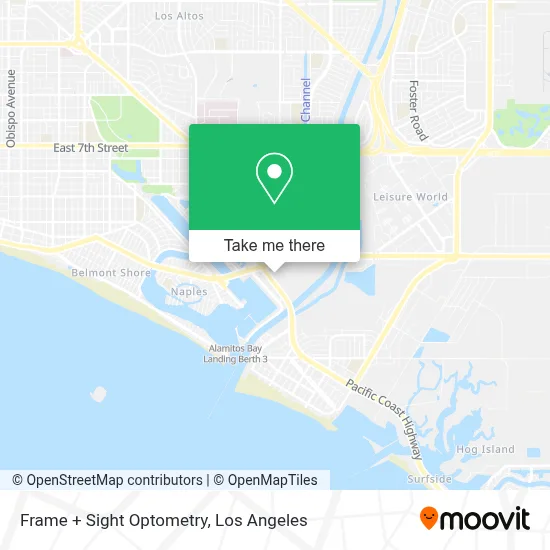 Frame + Sight Optometry map