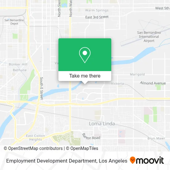 Employment Development Department map