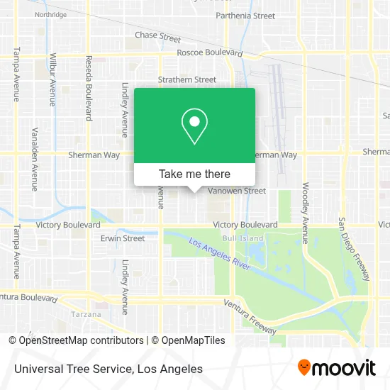 Universal Tree Service map
