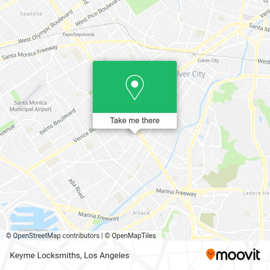 Keyme Locksmiths map
