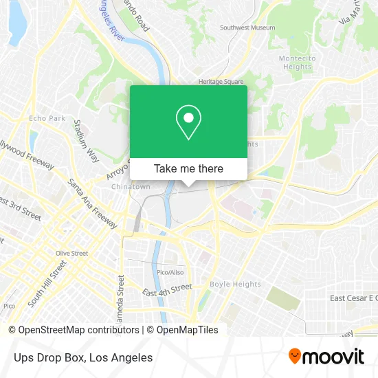Ups Drop Box map
