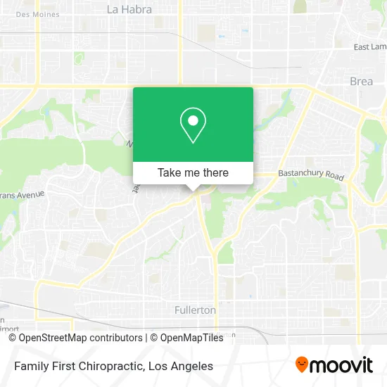 Family First Chiropractic map