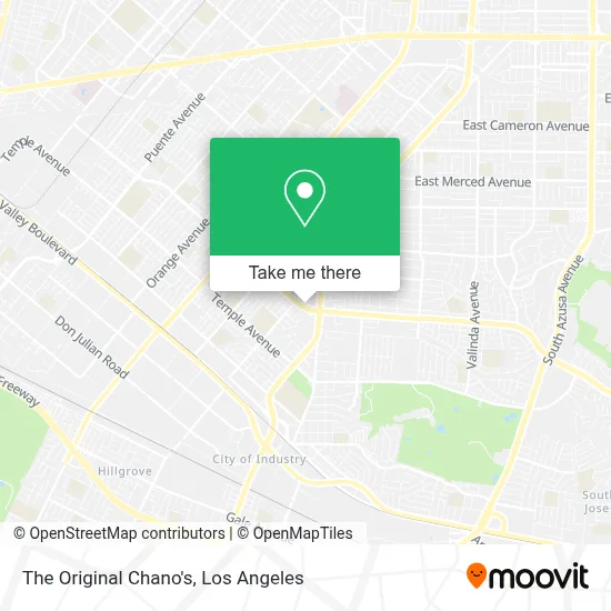 The Original Chano's map
