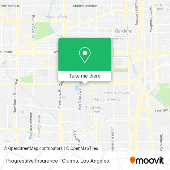 Progressive Insurance - Claims map
