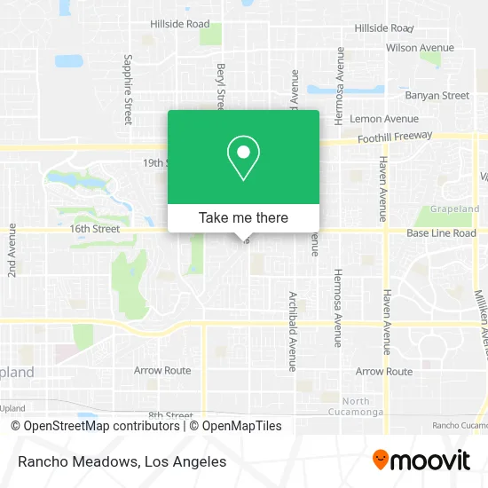 Rancho Meadows map