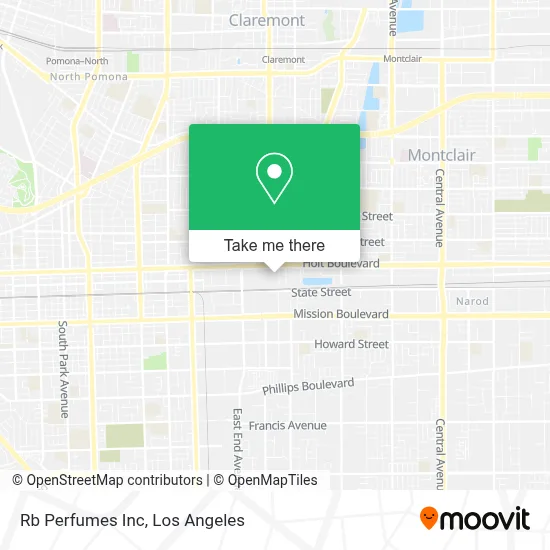 Rb Perfumes Inc map